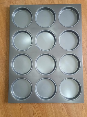 Rk Bakeware China Foodservice Hard Anodized Coat Industrial Aluminium Pizza Tray Untuk Penggunaan Produsen Pizza Grosir